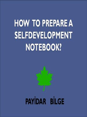 cover image of How to Prepare a Selfdevelopment Notebook?